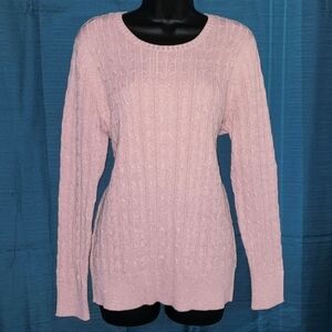 SJB Pink Cable Knit Sweater